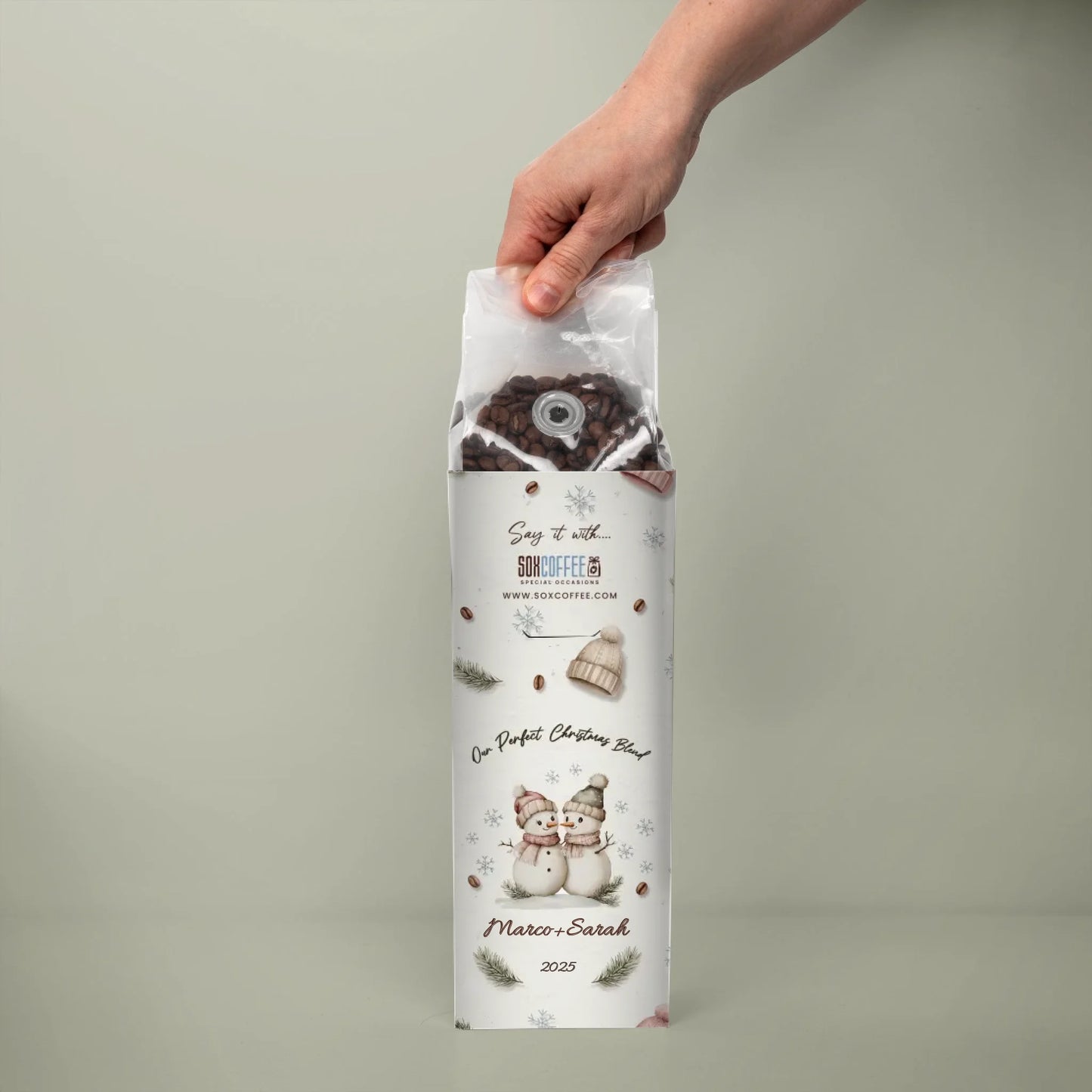 Mr & Mrs Snowman – White