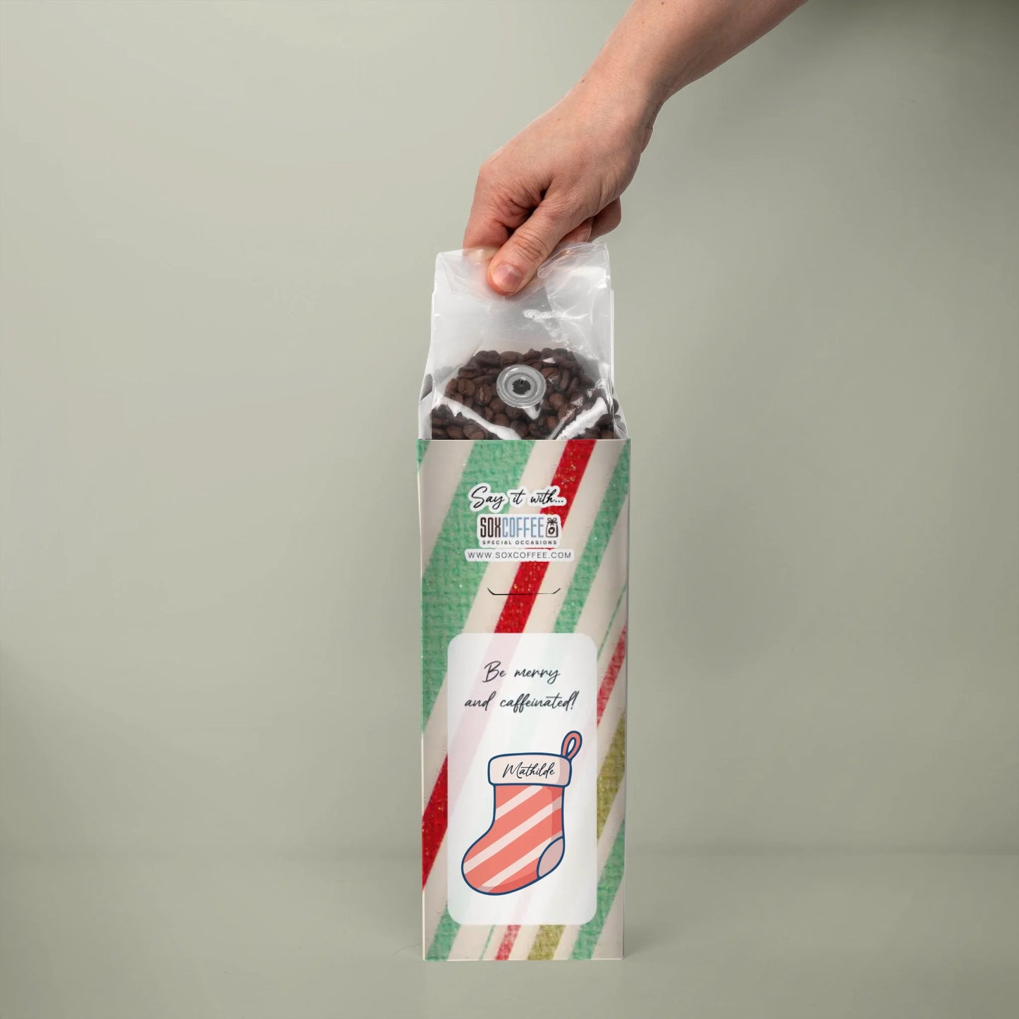 Pastel Christmas Stocking - Colorful