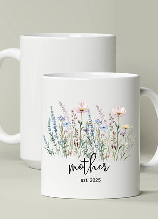 Florals Personalized Mother's Mug