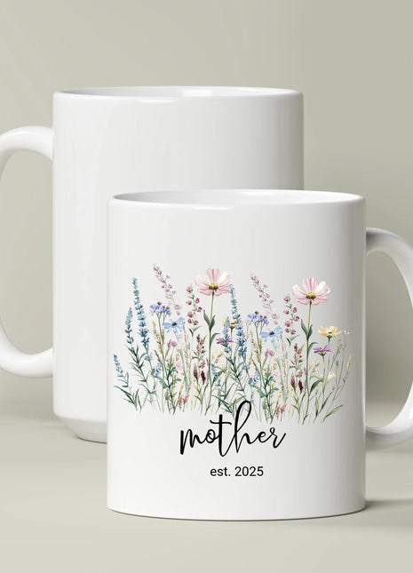 Florals Personalized Mother's Mug