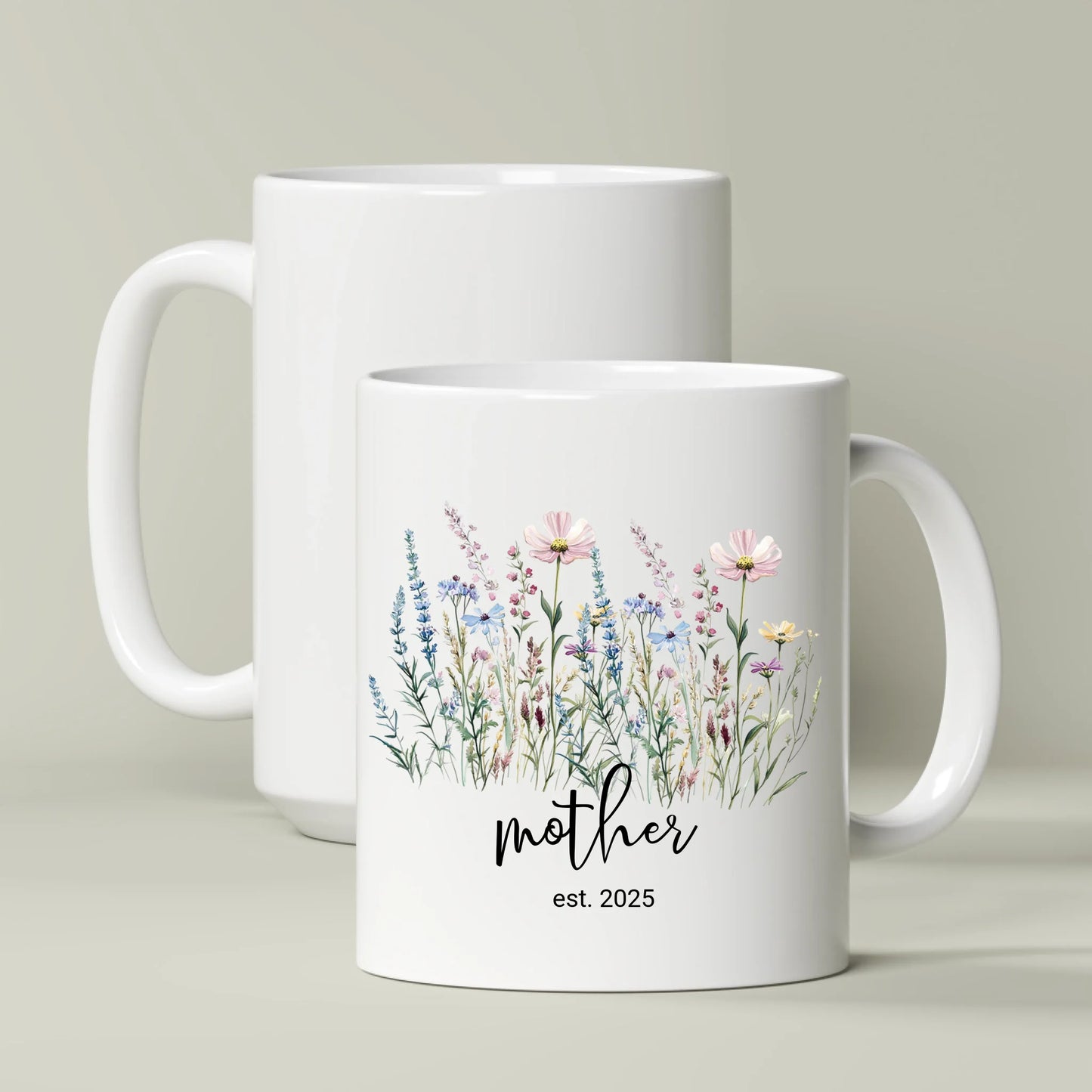 Florals Personalized Mother's Mug