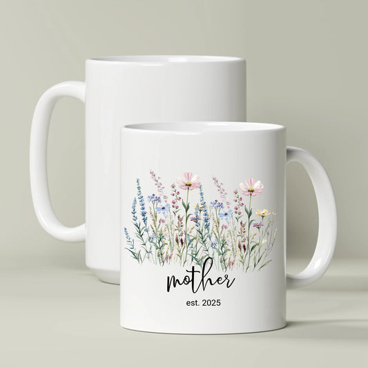 Florals Personalized Mother's Mug