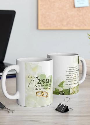 Anniversary Love Note Mug – From Your Silly Husband