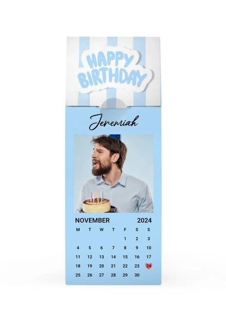 Birthday Calendar Day - Blue