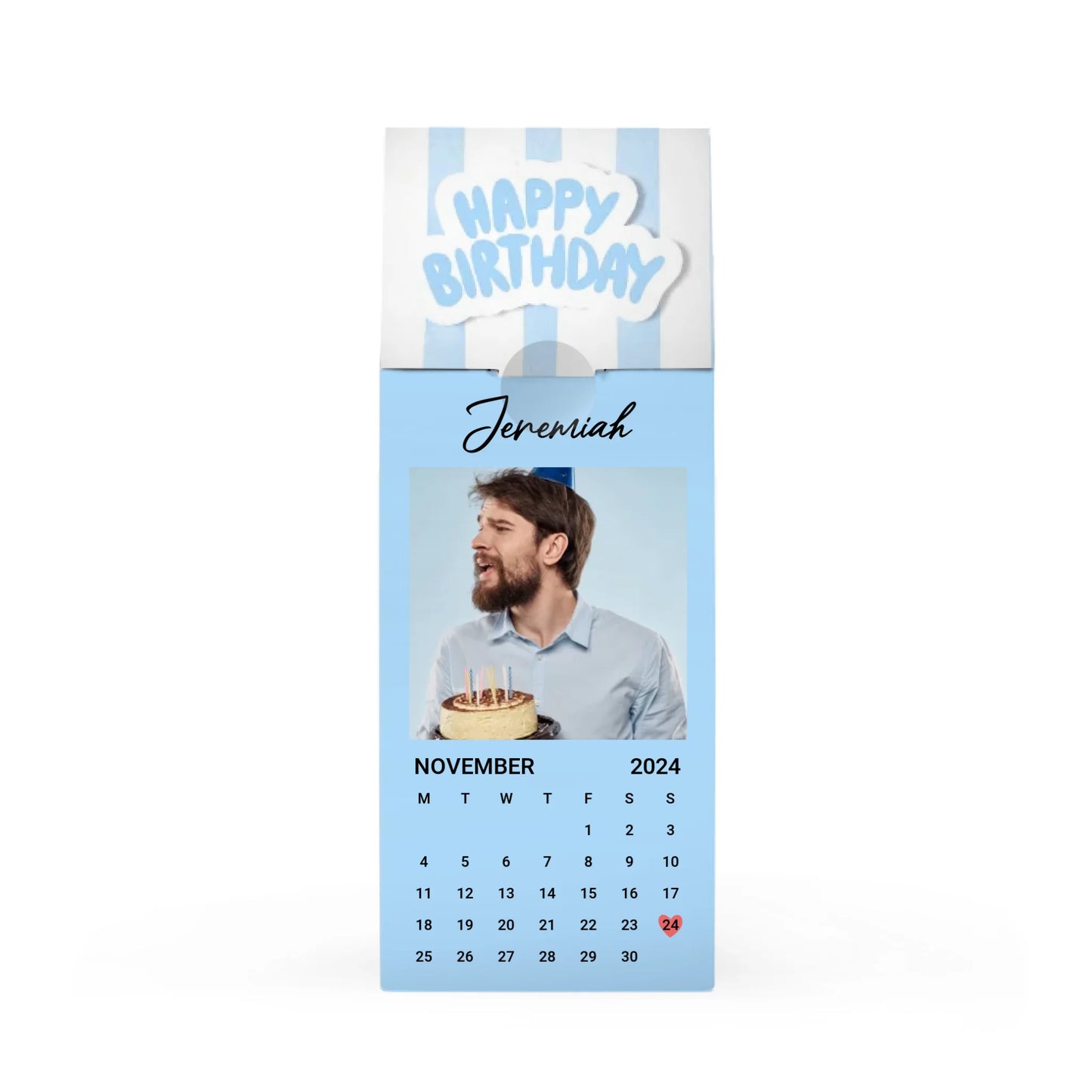 Birthday Calendar Day - Blue