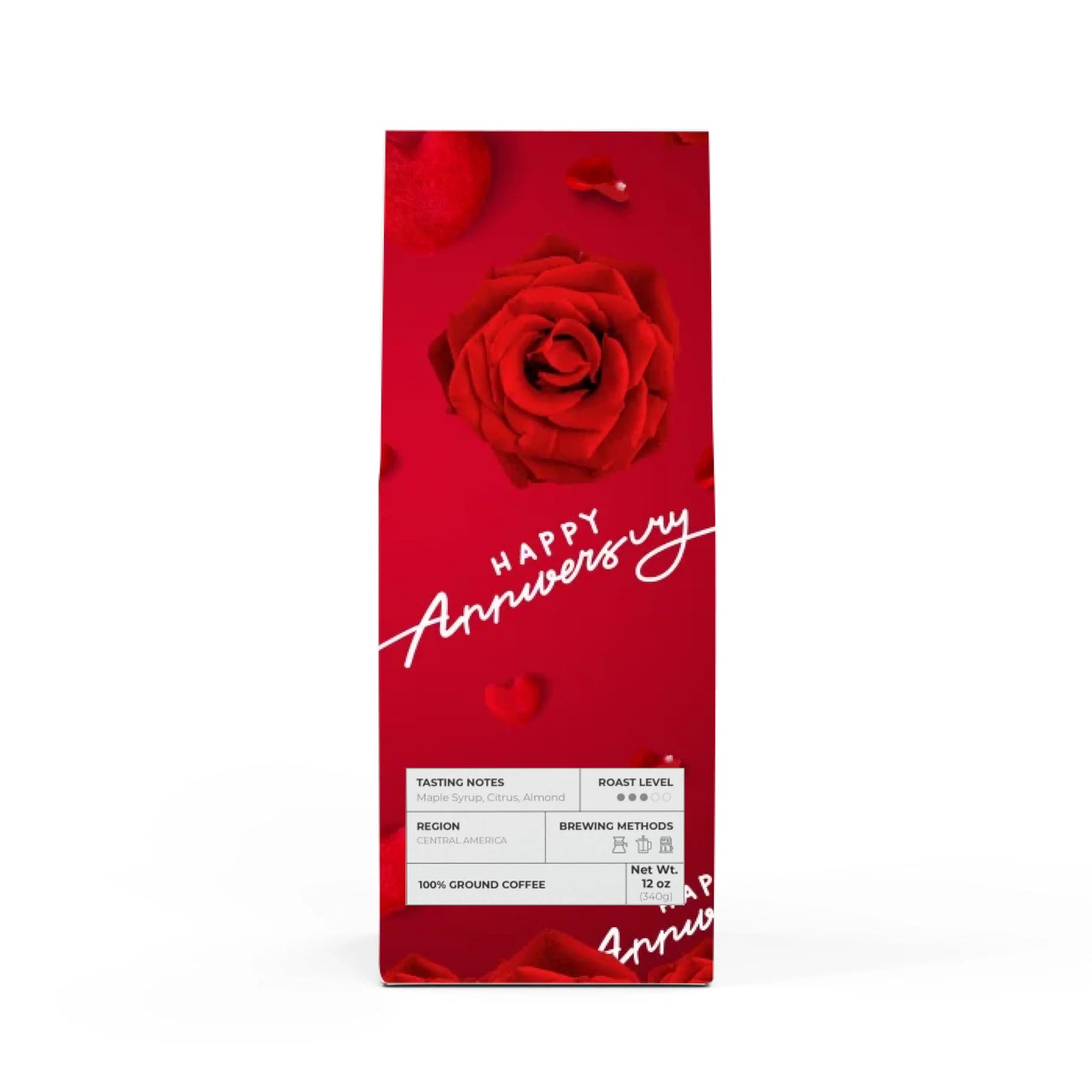 Silky Red Roses and Hearts