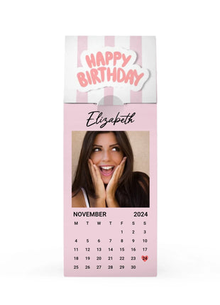 Birthday Calendar Day - Pink