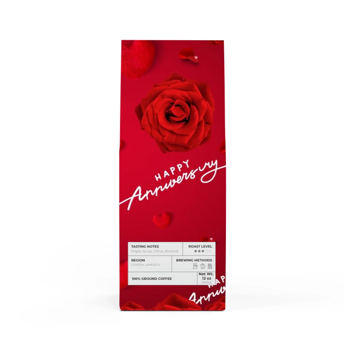 Silky Red Roses and Hearts