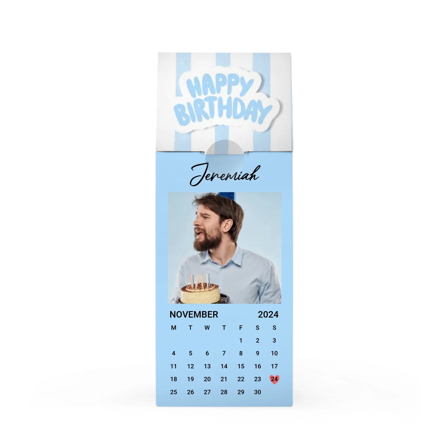 Birthday Calendar Day - Blue