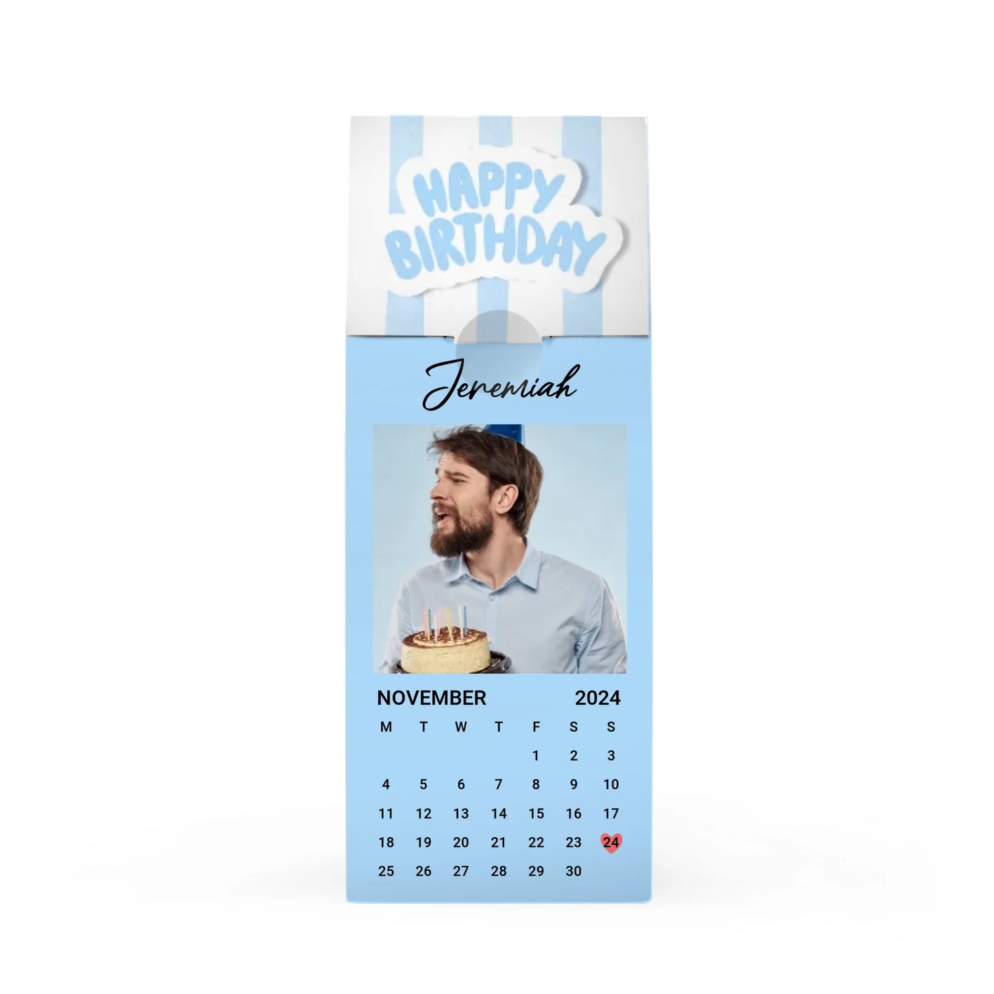 Birthday Calendar Day - Blue