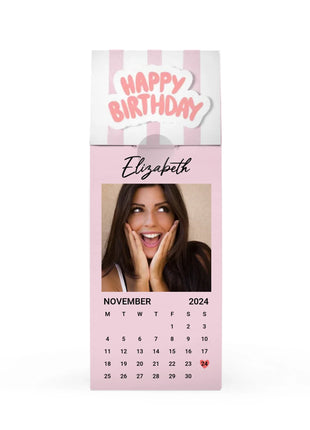 Birthday Calendar Day - Pink