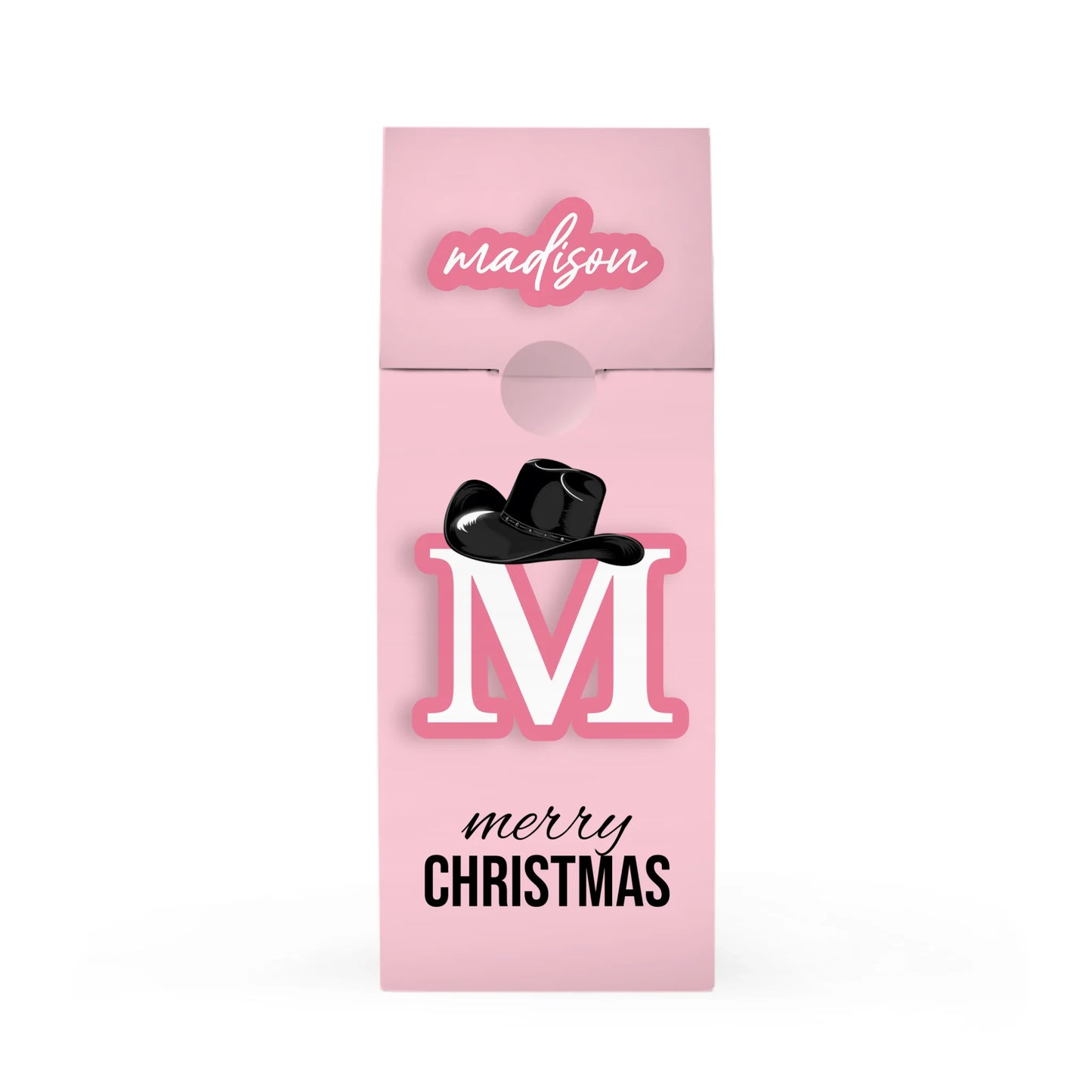 Howdy Pink Christmas Hat