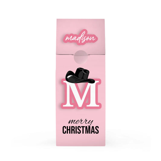 Howdy Pink Christmas Hat