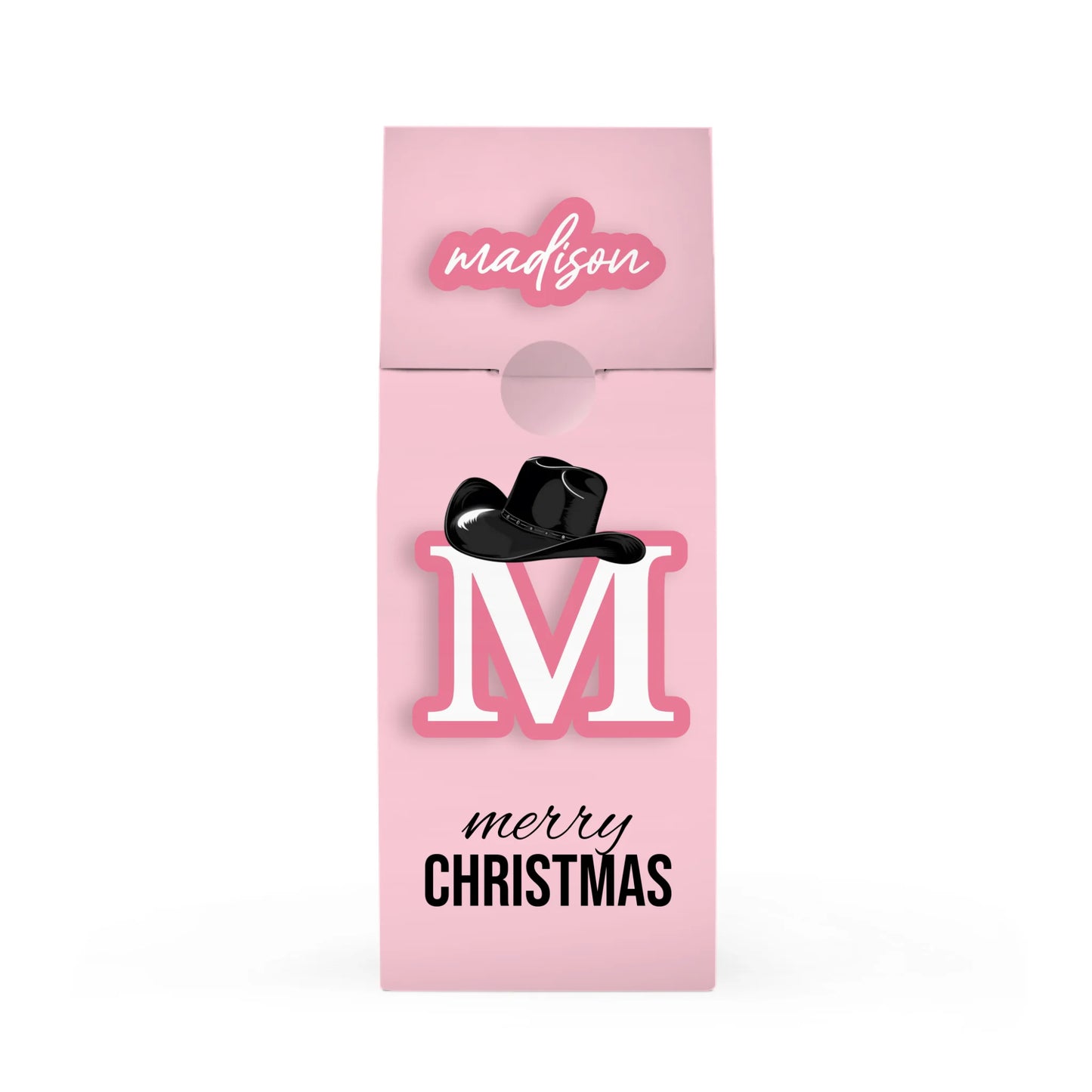 Howdy Pink Christmas Hat