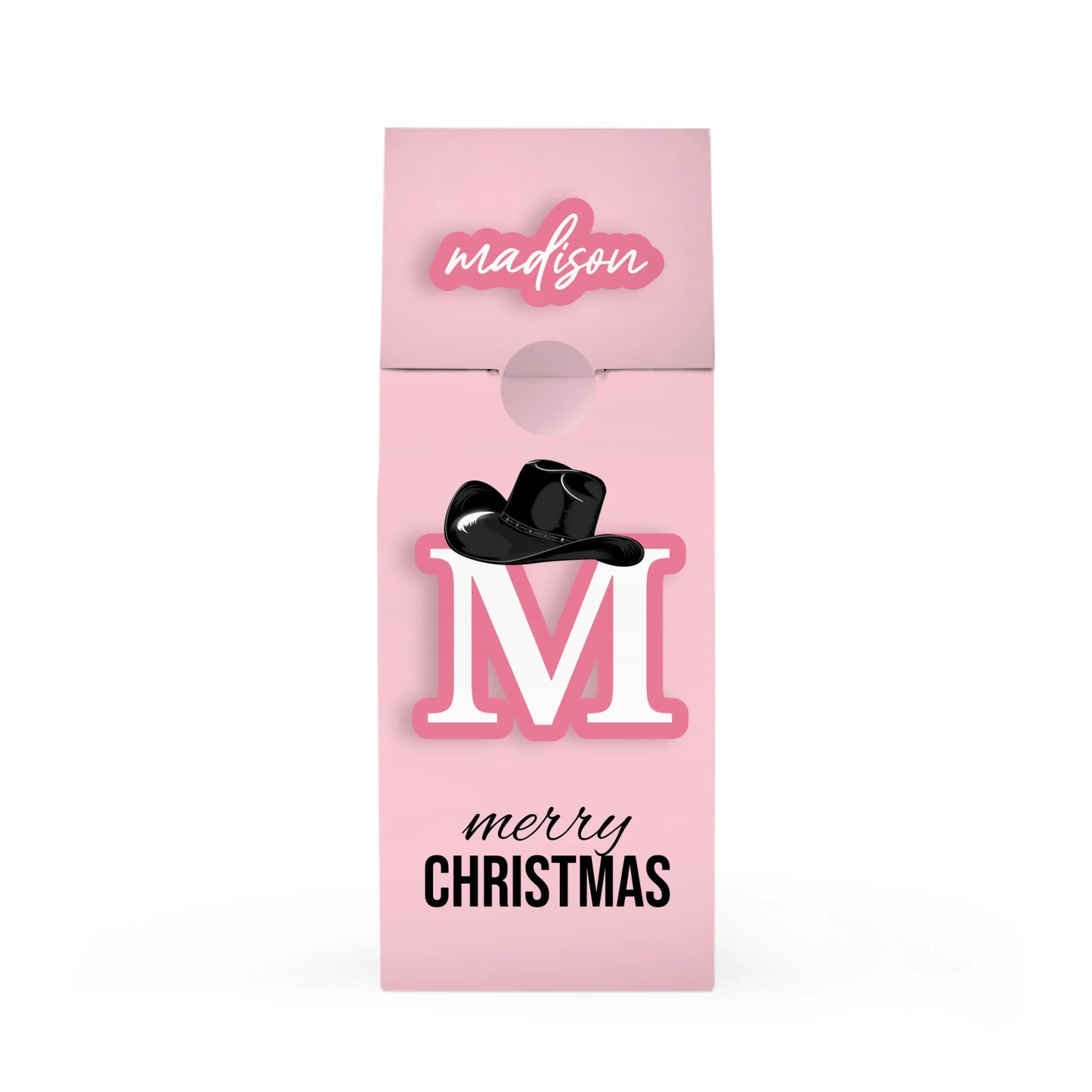 Howdy Pink Christmas Hat