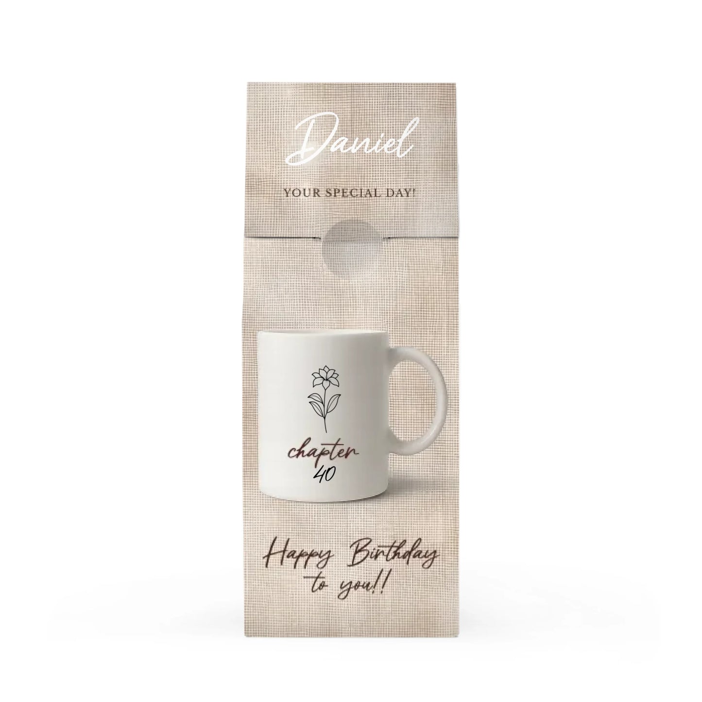 Chapter Year Cup Brown Linen