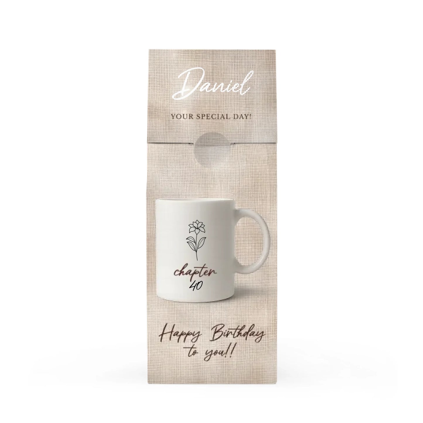 Chapter Year Cup Brown Linen