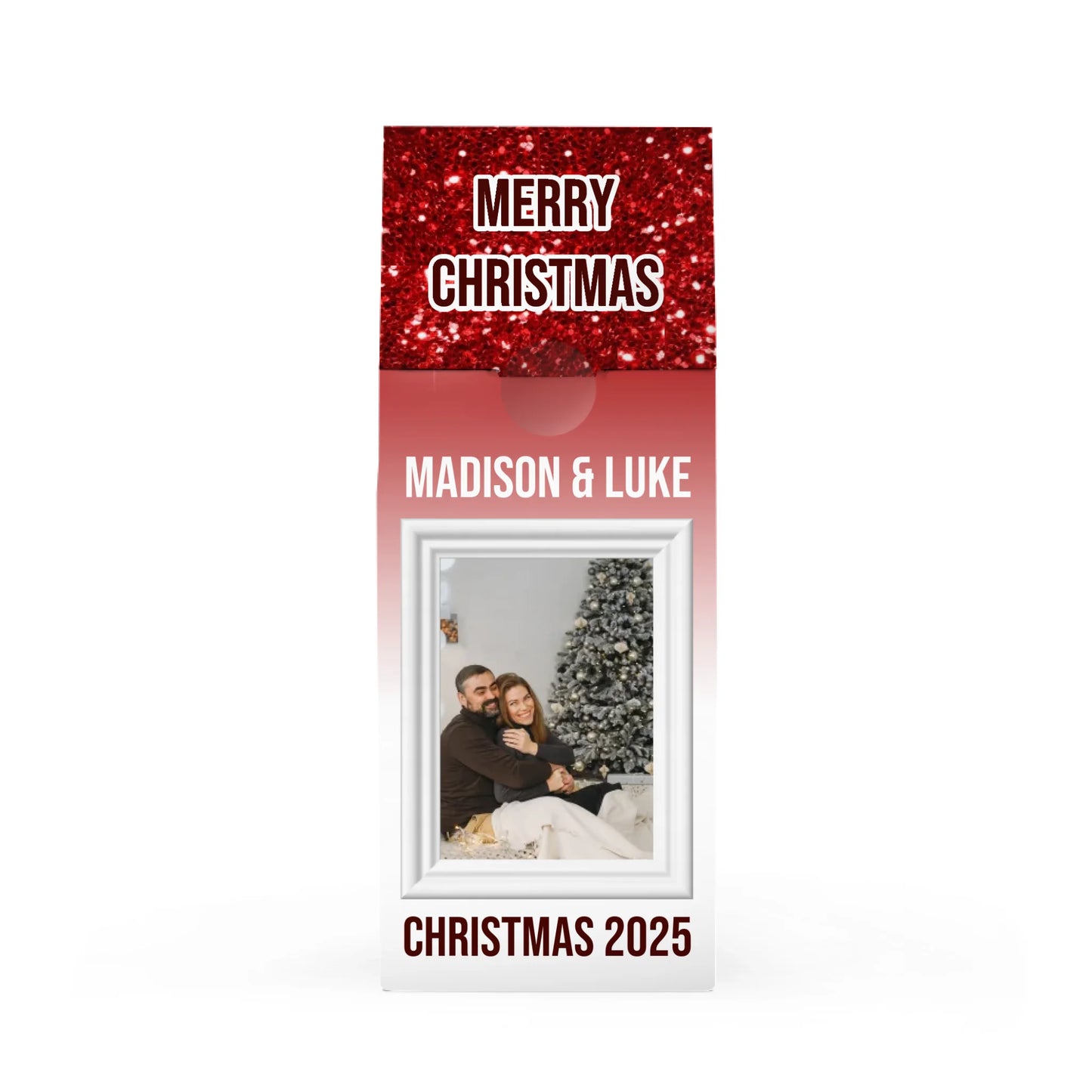 Glam Red Silver Drip Pic