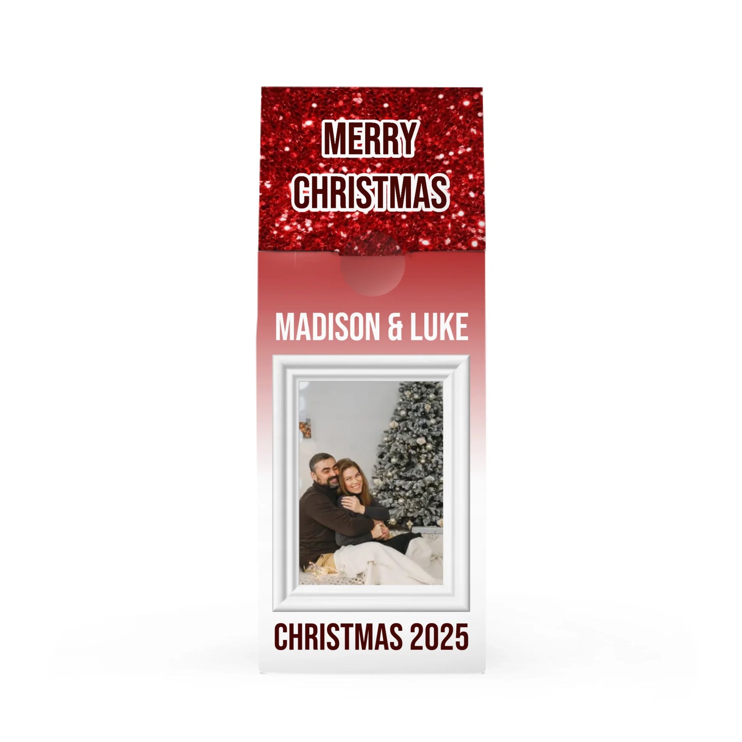 Glam Red Silver Drip Pic