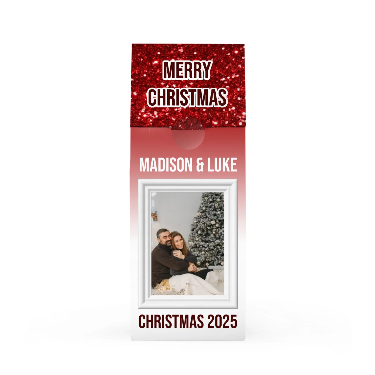 Glam Red Silver Drip Pic