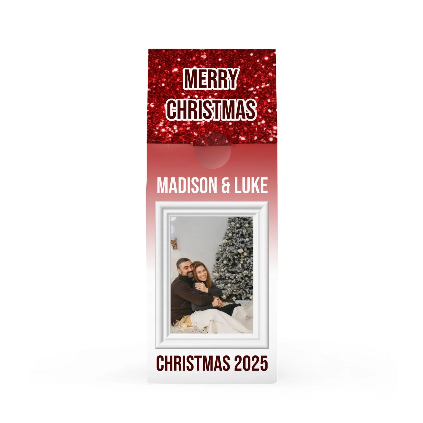 Glam Red Silver Drip Pic