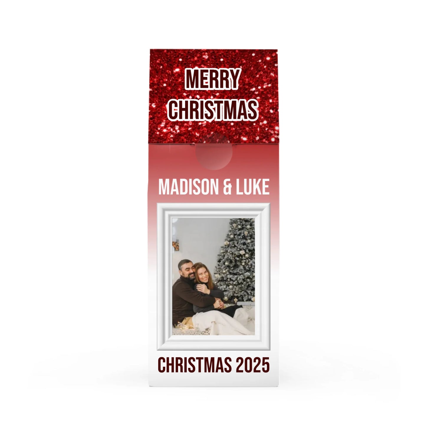 Glam Red Silver Drip Pic