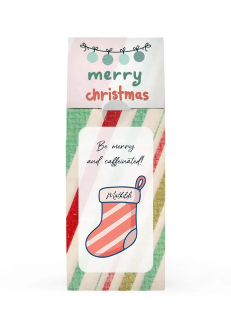 Pastel Christmas Stocking - Colorful