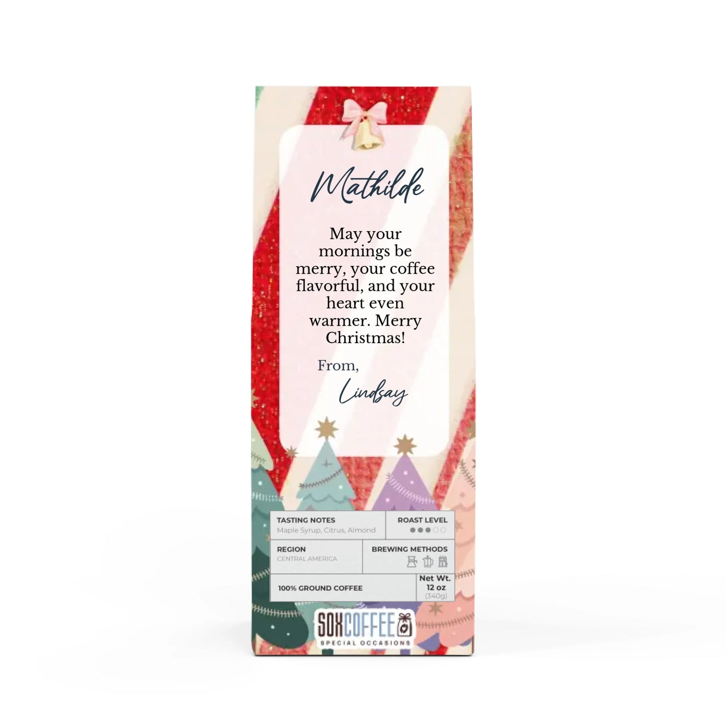 Pastel Christmas Stocking - Colorful