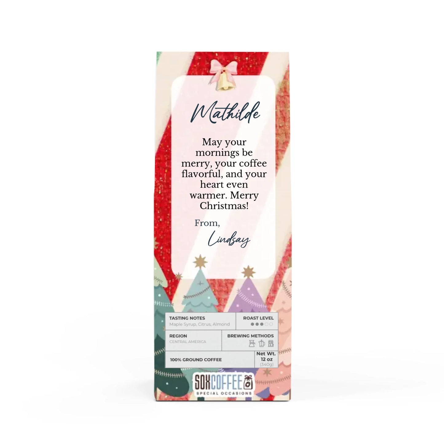 Pastel Christmas Stocking - Colorful